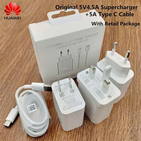 Original Huawei Supercharge Charger P20 Pro Fast Charger 5a Type C