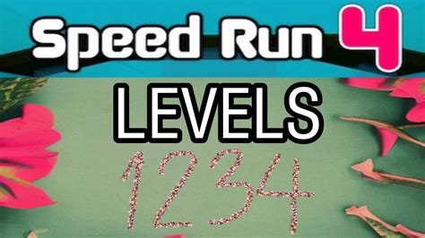 Roblox Speed Run 4 Levels 1 2 3 4 Youtube