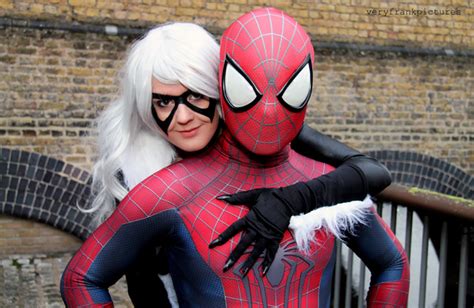 Black Cat And Spider Man Cosplay