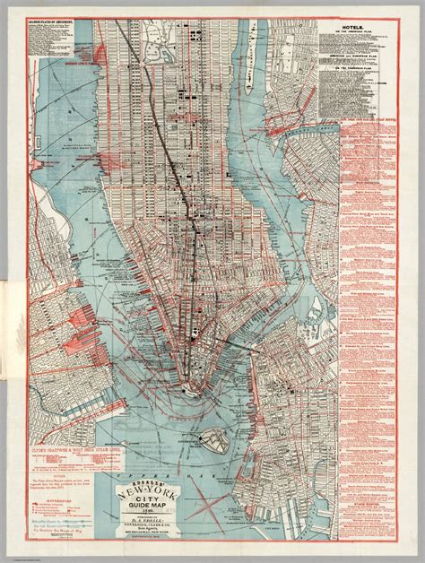 Edsalls Map Nyc 1880 Avail At David Rumsey New York