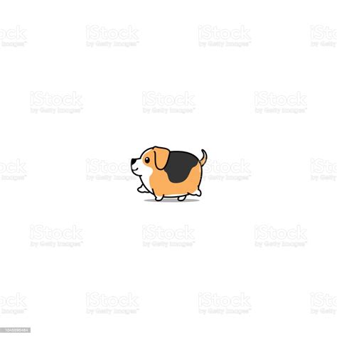 Most relevant best selling latest uploads. Cute Fat Beagle Dog Walking Cartoon Icon Vector ...