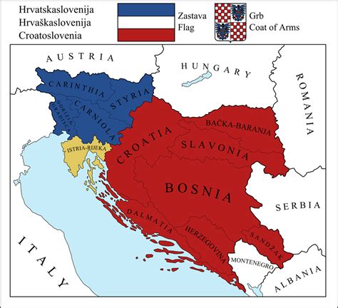 Croatoslovenia By Fennomanic On Deviantart Alternate History Map