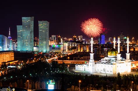 Astana At Night The Views From The Roofs · Kazakhstan
