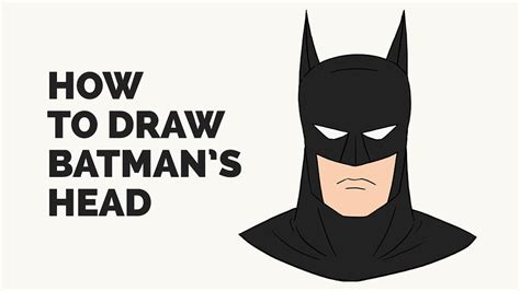 How To Draw Batmans Face Easy Step By Step Drawing Tutorial Youtube