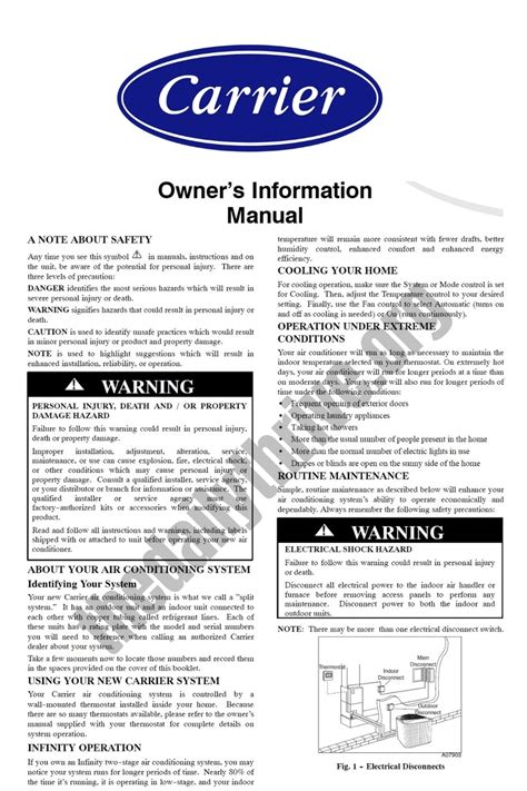 Carrier Air Conditioner Installation Manual
