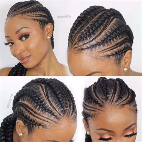 Ghana Braids Hairstyle African Hairstyle Cornrows Ghana