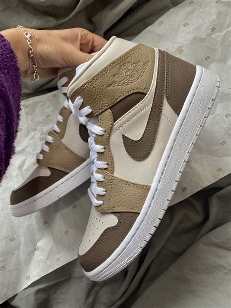 Nike Jordan Mid Brown Thecrepcustomiser