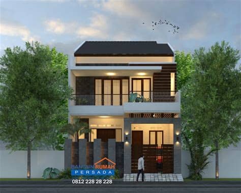 Pintu toko menggunakan folding gate untuk pintu luar dan. Desain Rumah 8 x 15 M2 2 Lantai 4 Ruang Tidur ~ Desain ...