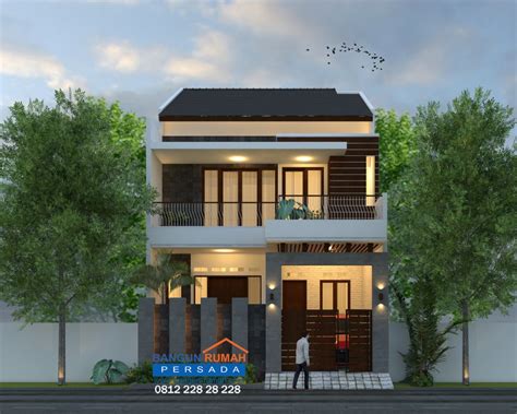 Konsep desain rumah sederhana tapi mewah. Desain Rumah 2 Lantai di Lahan 8 x 15 M2 | DR - 8021 ...