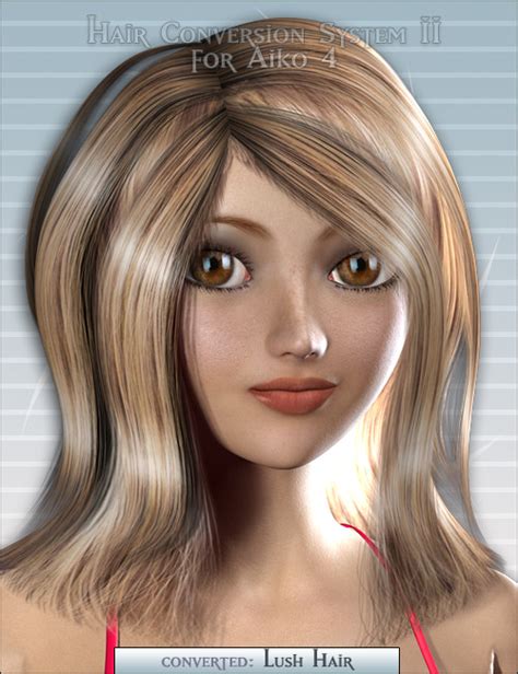 Hair Conversion System Ii For Aiko 4 Addon Daz 3d