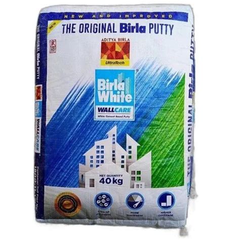 Birla White Wall Care Putty Packaging Type Bag Packaging Size 40