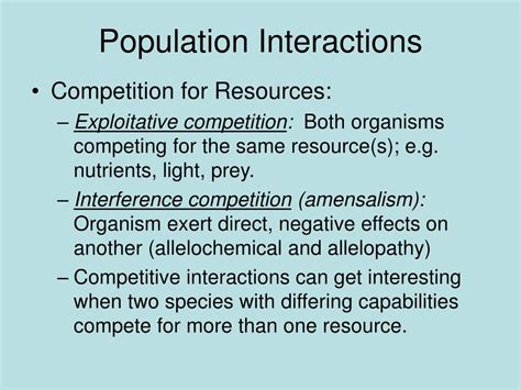 Ppt Population Interactions Powerpoint Presentation Free Download