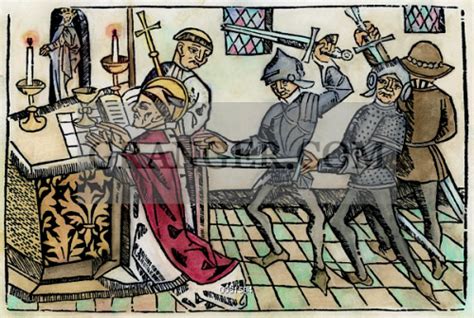 Image Of Thomas A Becket Murder The Murder Of St Thomas À Becket At Canterbury Cathedral 29