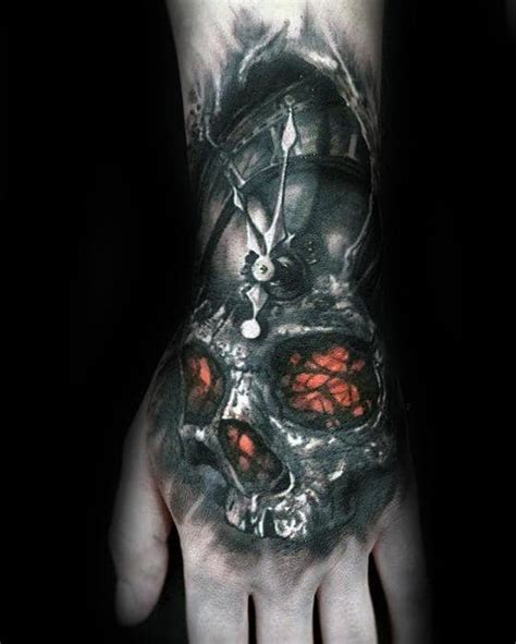 50 3d Hand Tattoo Designs For Men Masculine Ink Ideas