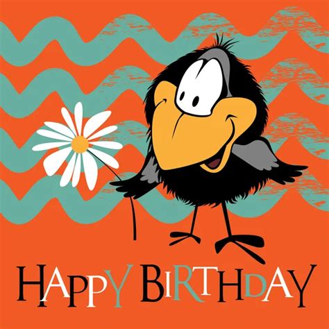 Happy Birthday Birds Smile Card — Stock Vector © Novkota1 107362894