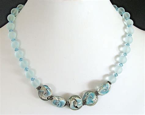 Edgewater 17 Handcrafted Sea Glass Bead Necklace