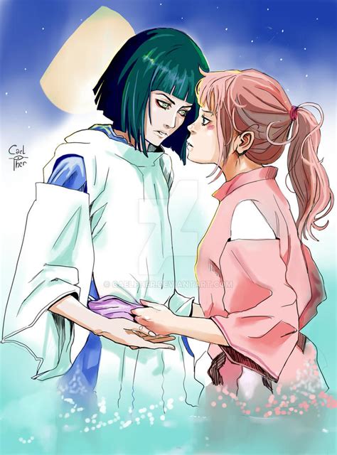 Haku X Chihiro By Caelpher On Deviantart