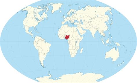 Nigeria Location On World Map