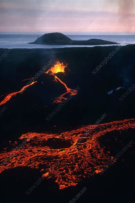 Volcanic Eruption On Surtsey Stock Image C0077670 Science Photo
