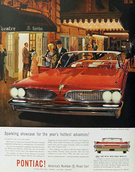 1959 Pontiac Bonneville Ad Shubert Theatre Vintage Pontiac Ads