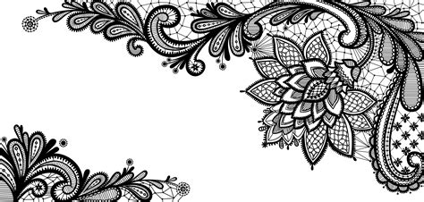 Collection Of Simple Lace Patterns Png Pluspng