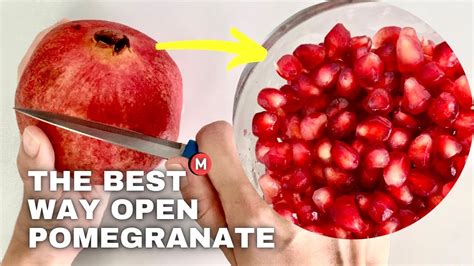 How To Open Pomegranate • Pomegranate Opening Youtube