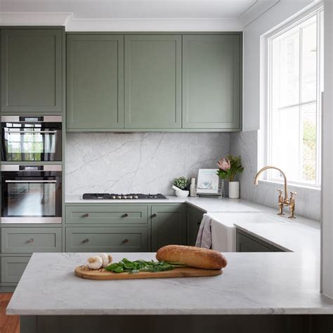 20 Modern Sage Green Kitchen Cabinets