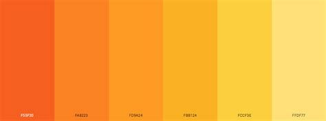 Orange Yellow Color Palettes - Lookalike