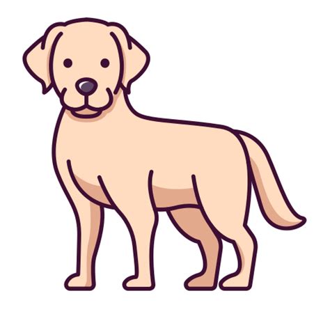 Icono De Labrador Retriever Generic Outline Color