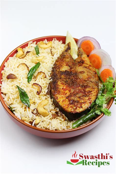 Fish Rice Recipe Swasthi S Recipes Indiahealthyfood