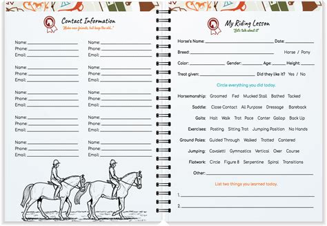 Beginner Horse Journal Coloring Book White Oak Stables