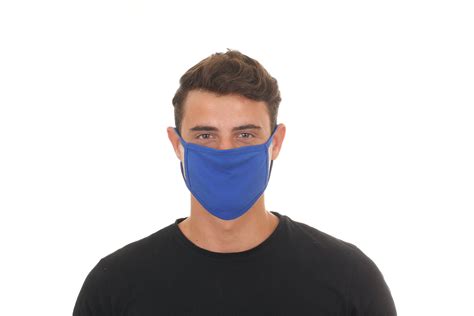 royal blue face mask washable face mask with filter pocket etsy