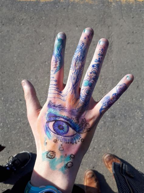 Hand Doodle From Boring French Class Sharpie Tattoos Sharpie Art Pen