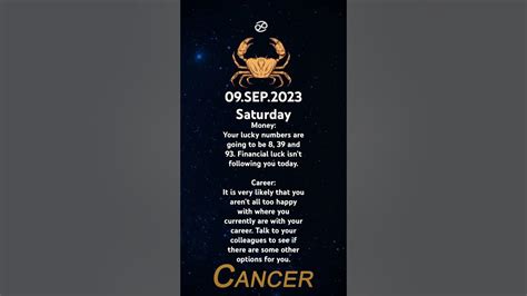 Cancer Horoscope Today♋️ Youtube