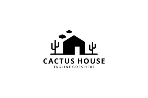 Cactus House Logo 978269 Logos Design Bundles