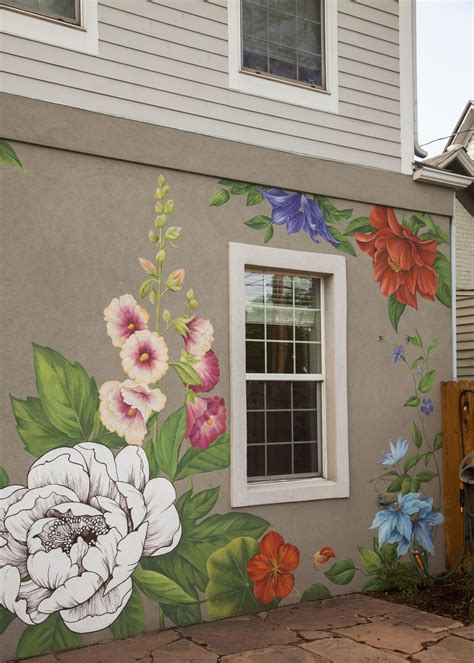 Murals By Yulia Avgustinovich At Private Residence Denver Flower