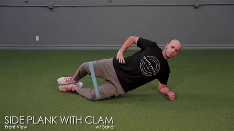 Side Plank With Clam With Band Youtube