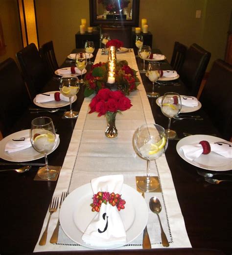 Red Table Setting For A Late Fall Bridal Shower Winter Weihnachten