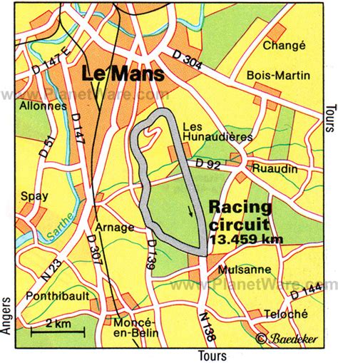 Le Mans Map And Le Mans Satellite Image