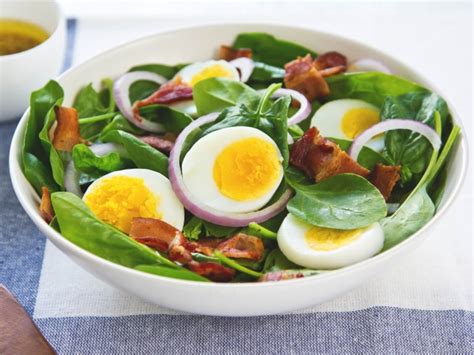 Wilted Spinach Salad With Warm Bacon Dressing Recipe