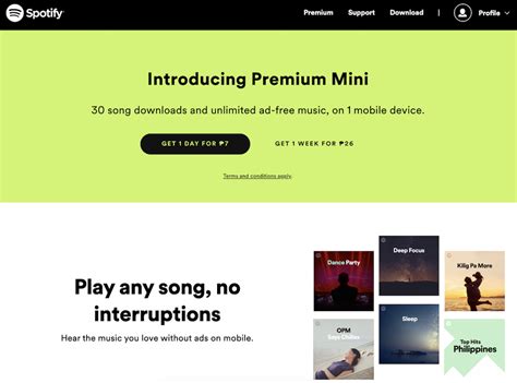 Spotify Premium Mini subscription plan now available in the Philippines gambar png