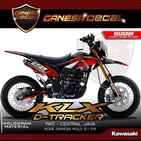 Jual Decal Sticker Hologram Motor Cross Klx Dtracker 150 New Fullbody