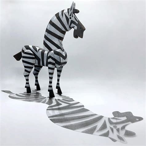 Zebra Con Sombra Zebra With Shadow On Behance