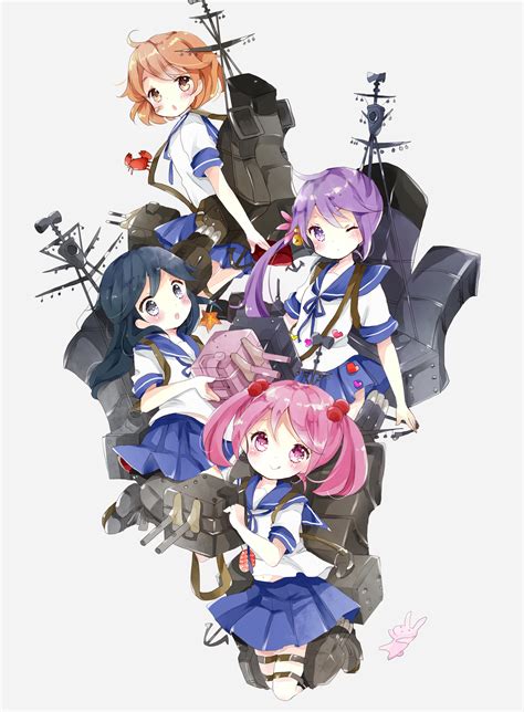 Ushio Kantai Collection Sazanami Oboro Kantai Collection Akebono Kantai Collection