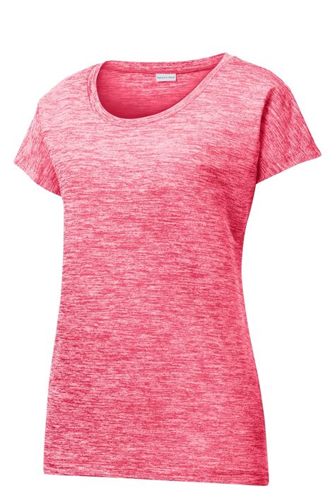 Sport Tek Printed Womens Posicharge Electric Heather Tee Womens