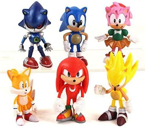 Buy Set Of 6pcs Sonic The Hedgehog Action Figures Sonic Cake Toppers