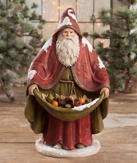 Traditional Old World Santa With Fruit Bethany Lowe Christmas