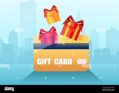 Vector Of A T Loyalty Reward Program Card On A Cityscape Background