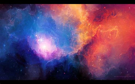 Abstract Outer Space Stars Nebulae 2560 X 1600