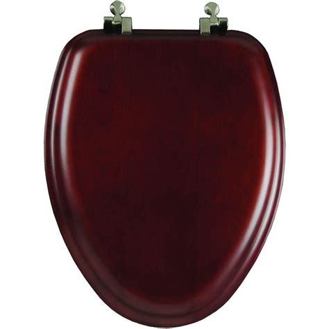 Mayfair Natural Reflections Elongated Closed Front Toilet Seat In